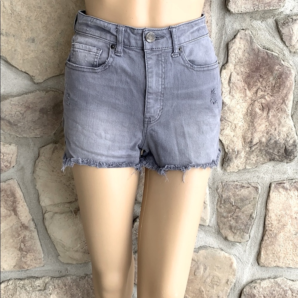 TOKYO DARLING | Gray Super High Waisted Shortie